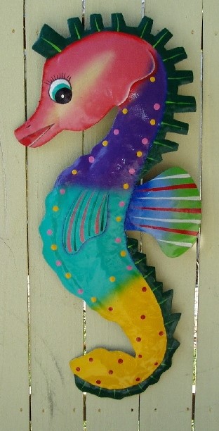 48" Wendy the Seahorse Wall Art